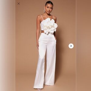 Elegant White Women's Jumpsuit